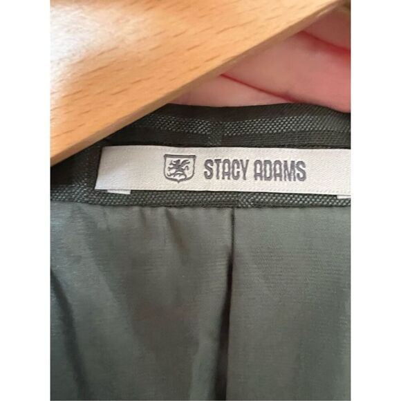 Stacy Adams NWT Men's olive green  Single Breasted Suit Jacket Blazer Size 42L - Picture 3 of 6